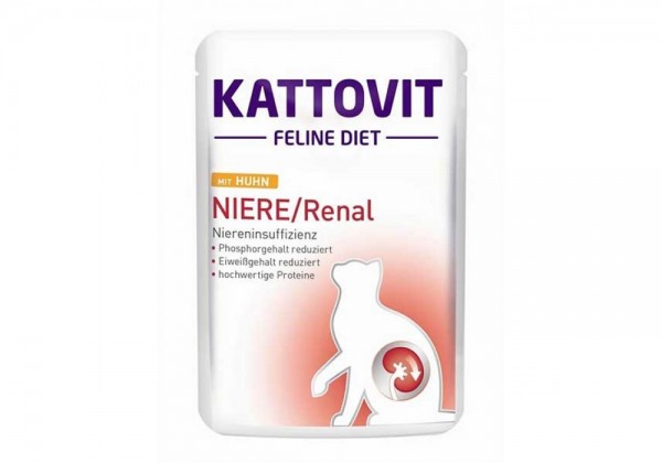Kattovit Feline Diet 85g Niere/Renal mit Huhn
