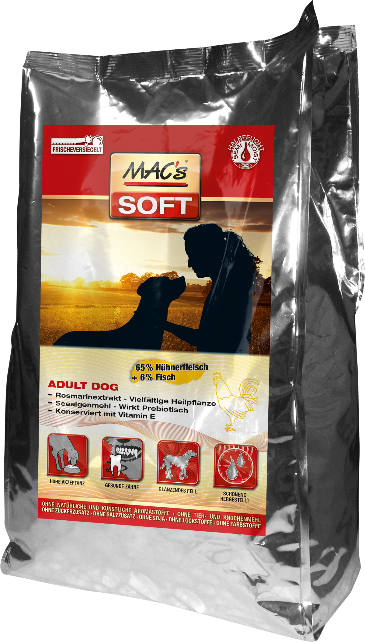 MACs Soft 1,5kg Huhn mini | Trockenfutter | Hundefutter | Hund | wir frs  tier