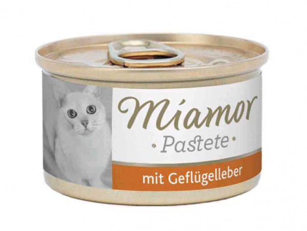 Miamor zarte Fleischpastete 85g Geflügel&Leber