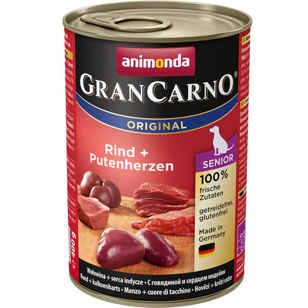 GranCarno Senior 400g Rind&Putenherzen