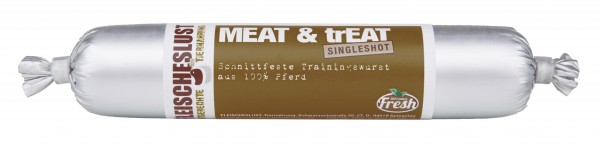 Fleischeslust Singleshot 80g Meat&Treat Pferd