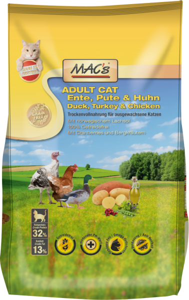 MACs Cat Adult 300g Ente Pute&Huhn
