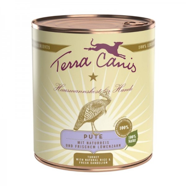 Pute mit Naturreis und Löwenzahn / 800g