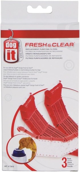 Dogit Ersatzreinigungsfilter für Trinkbrunnen, 3er Pack