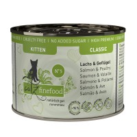 catz finefood Classic Kitten N° 05 Lachs & Geflügel 200g catz finefood Classic Kitten N° 05 Lachs & Geflügel 200g