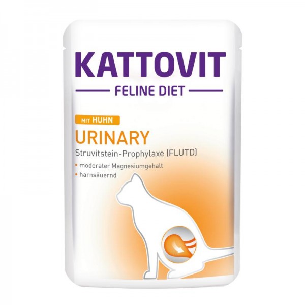 Kattovit Feline Diet Urinary 85g Pouch mit Huhn